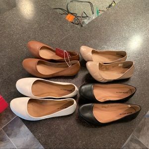 4 pairs mossimo target 7.5 flats